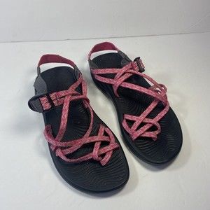 Chaco ZX/2 Classic Hiking Sandals Boost Black Strappy Women’s 9 Pink black great
